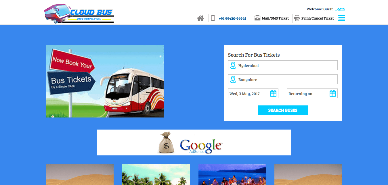 travel partner bus booking online